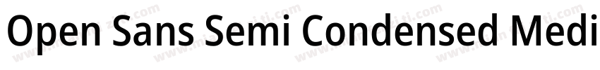 Open Sans Semi Condensed Medium字体转换
